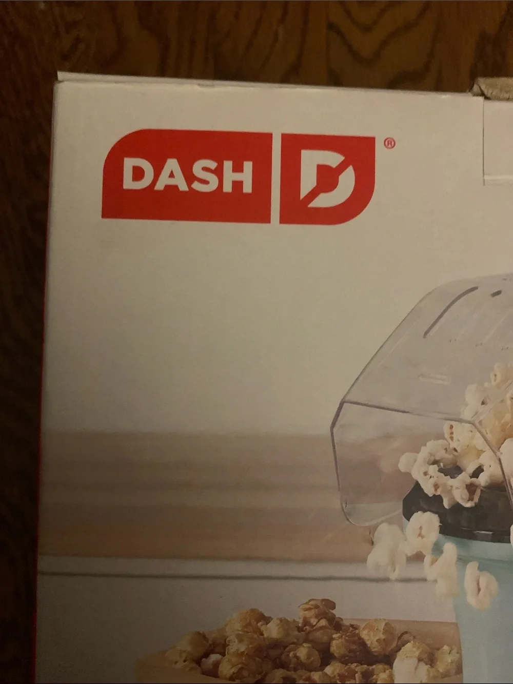 Ash Dash Fresh Pop Popcorn Maker in Light Blue and Clear